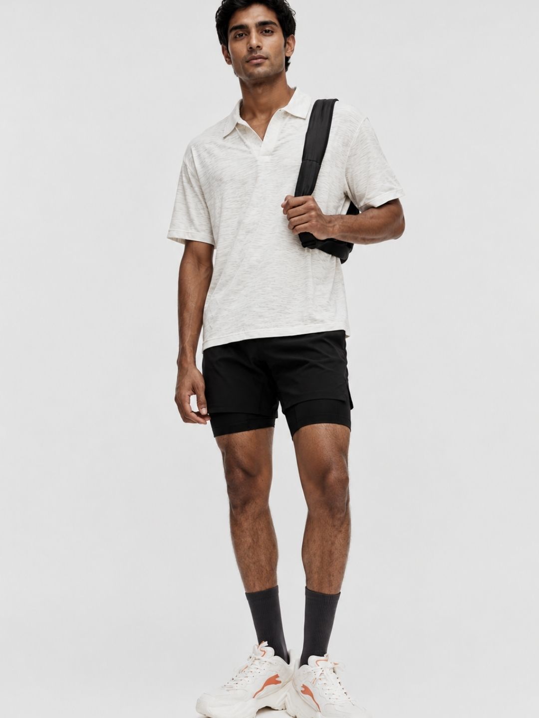 507 Johnny Collar Dri-Fit Sports T-shirt I Textured Off White