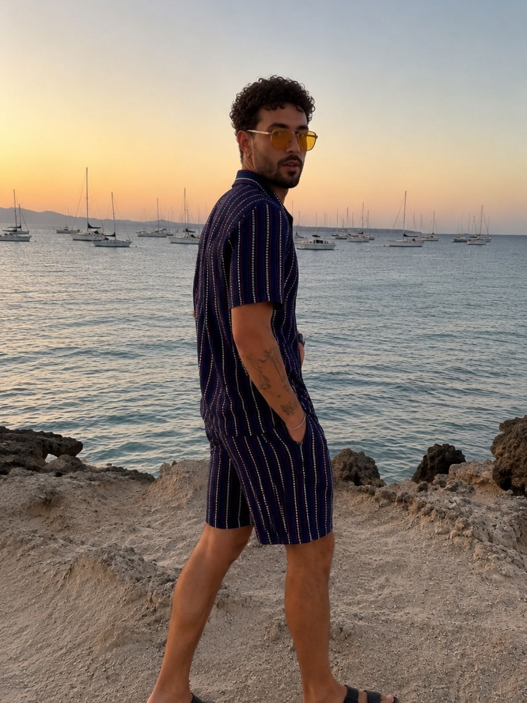 508 Crochet Resort Co-Ord Set I French Navy
