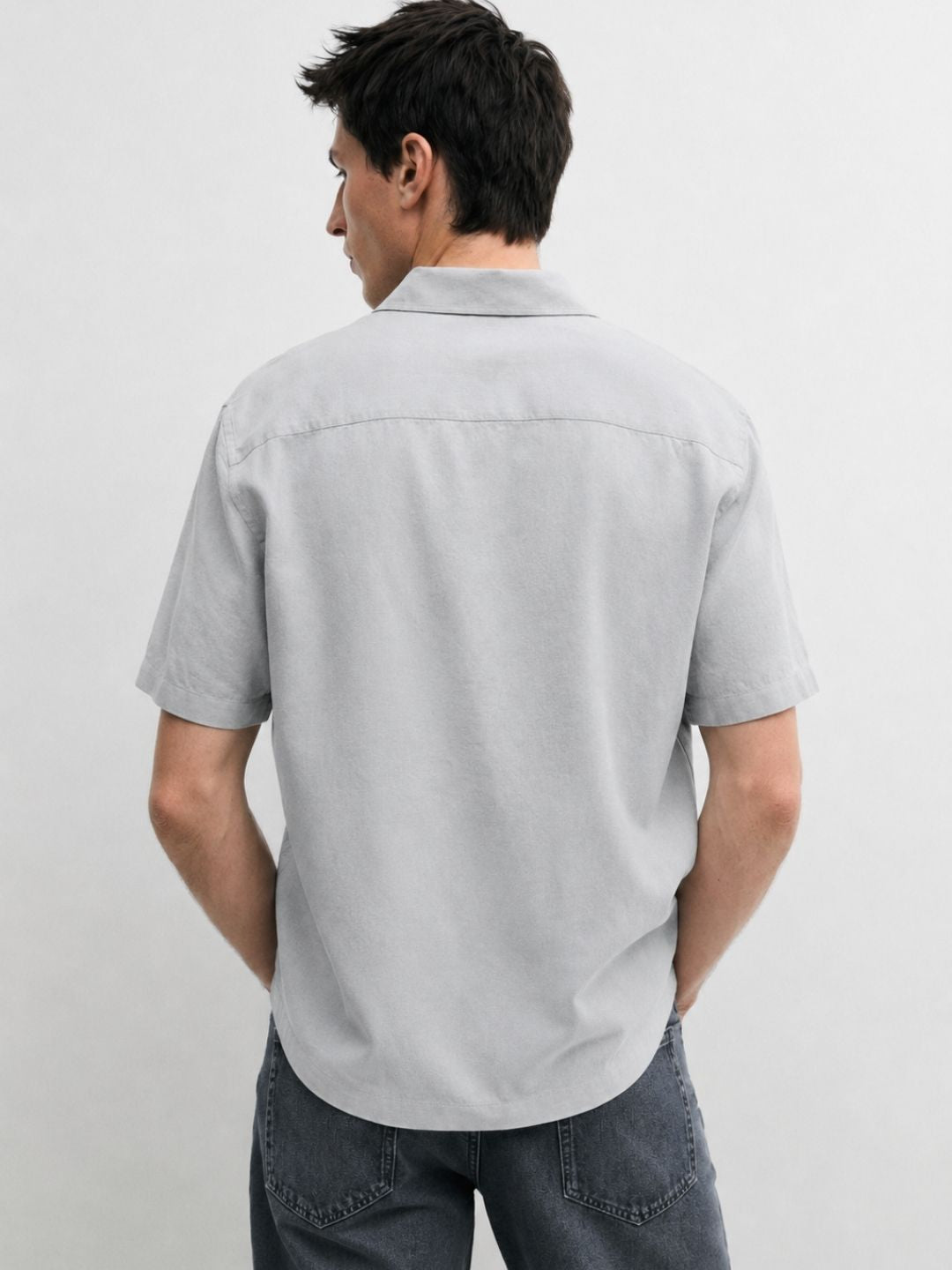 517 Men's Linen Shirt I Summer Grey