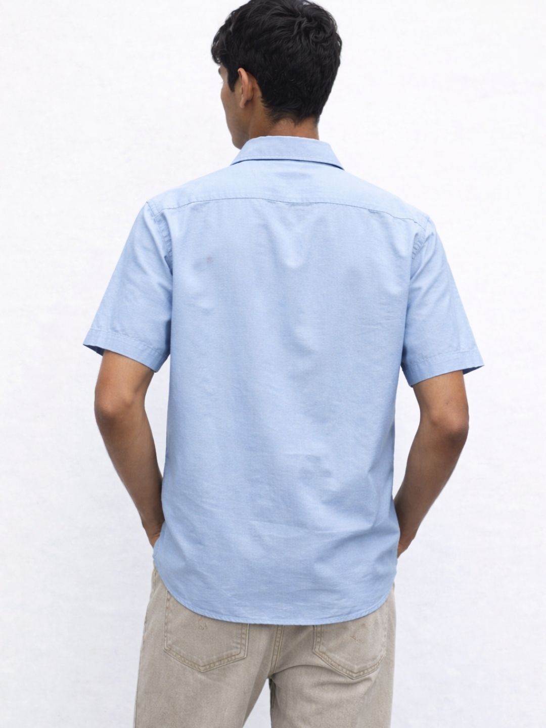 517 Men's Linen Shirt I Summer Sky