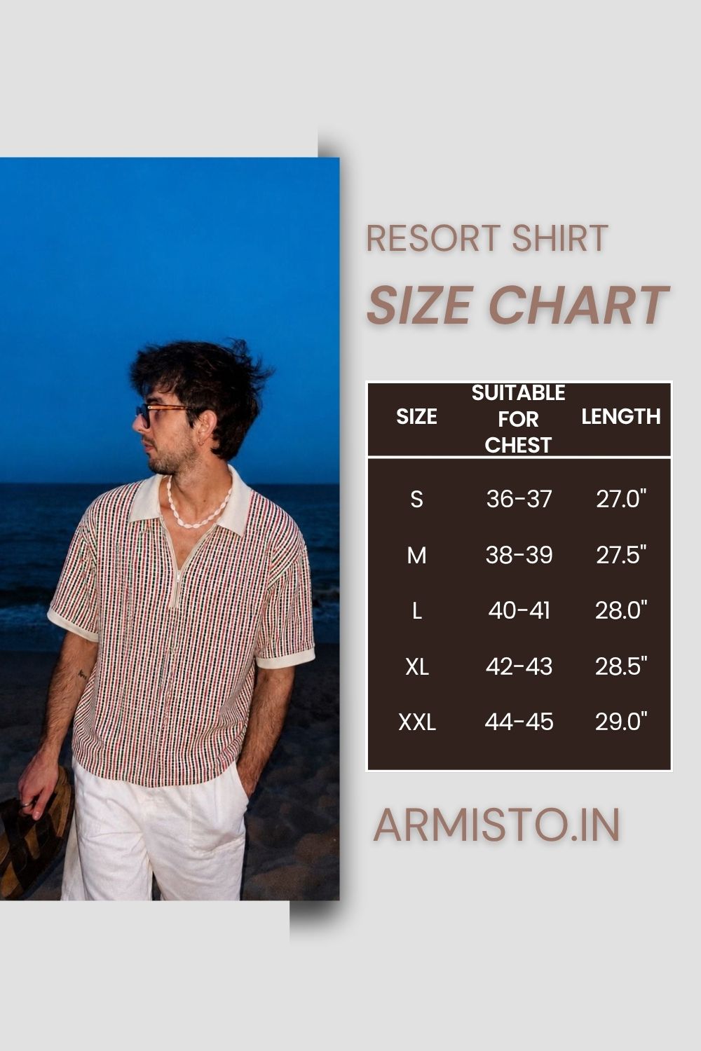 518 Resort T-shirt with Half Zip Crochet I Red