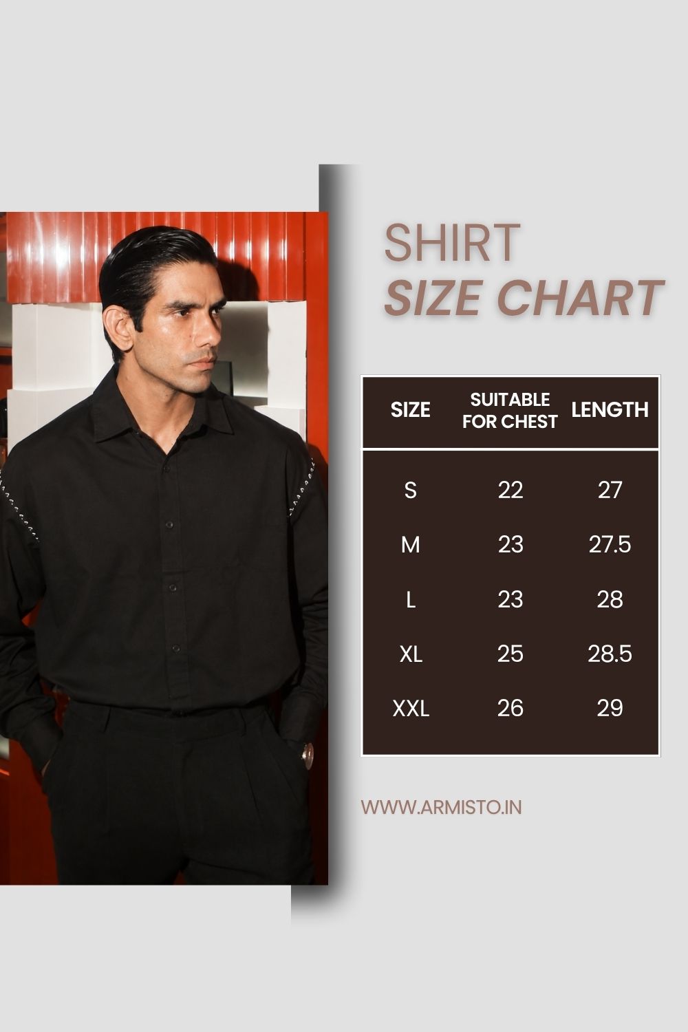 520 Hem Stitched Shirt I Black I Tall Fit