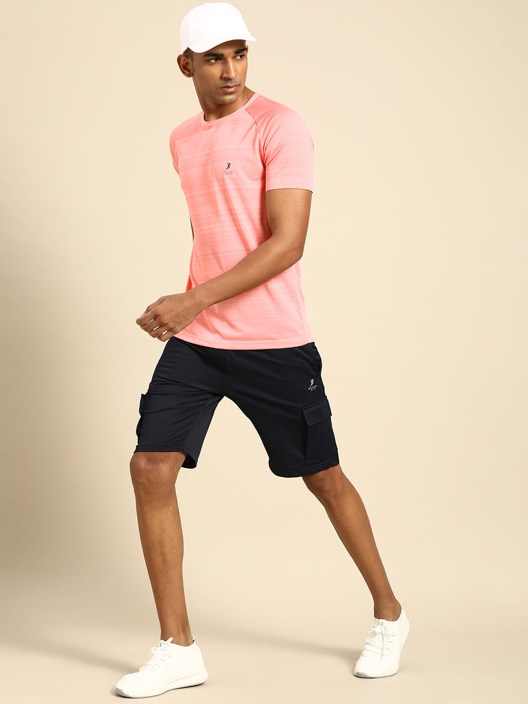 128 Textured Dri-Fit Sports Tshirt I Pink
