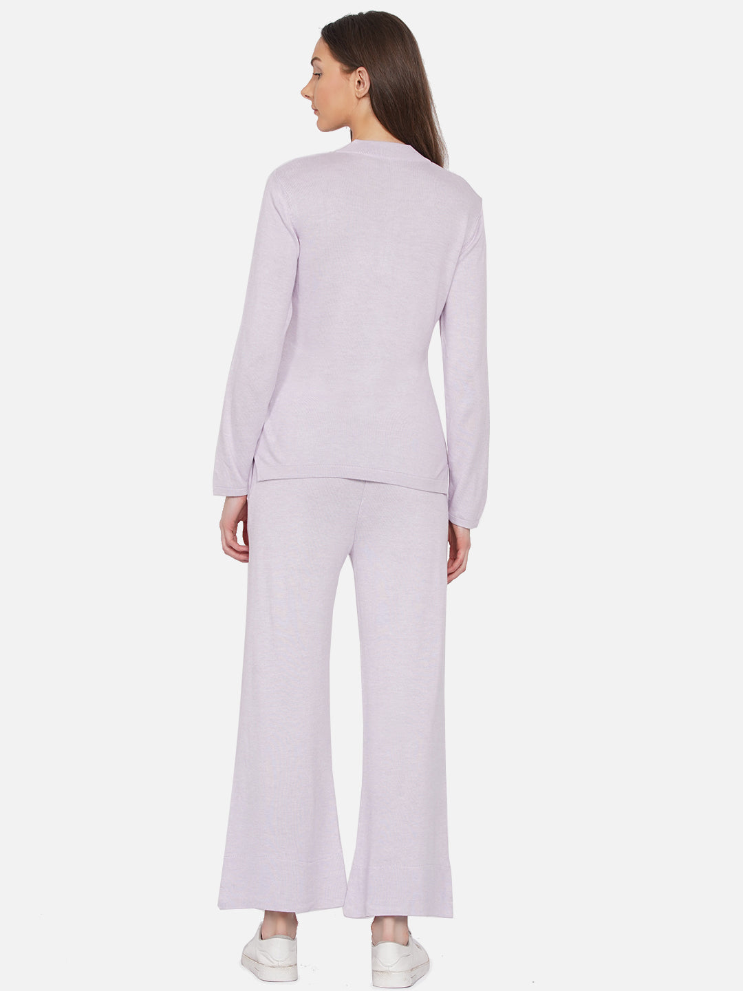 319 Cable Knit Co-Ord Set I Lavendar I Top + Bottom
