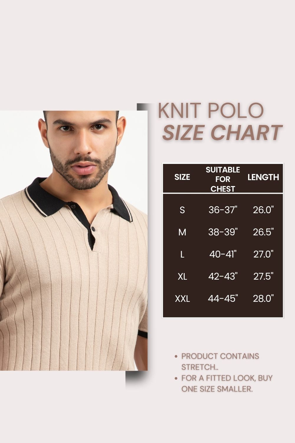 601 Rib Knit Polo I Oatmeal