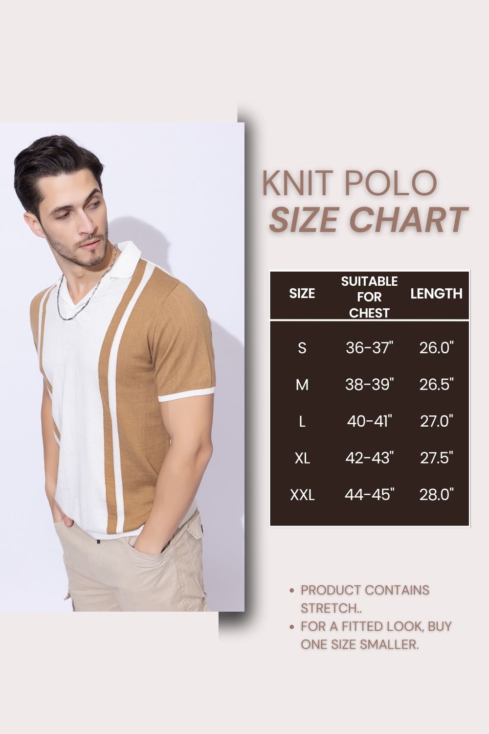 617 Striped Cuban Collar Pure Cotton T-shirt I White