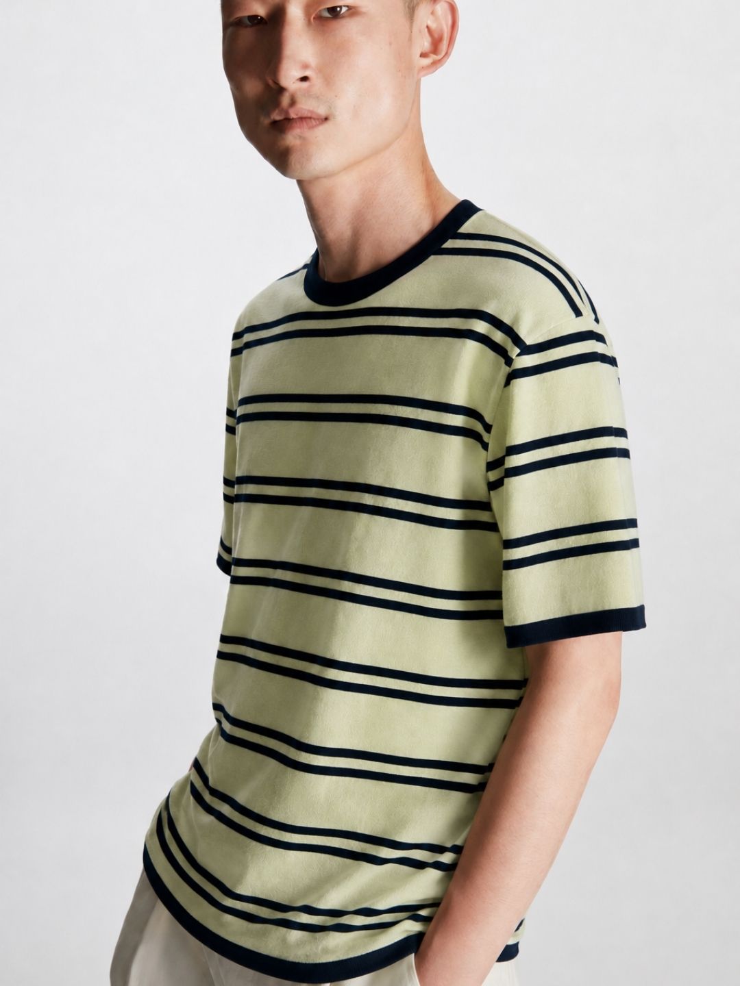 Korean Rolling Neck Knit T-shirt I 627 Mint Green