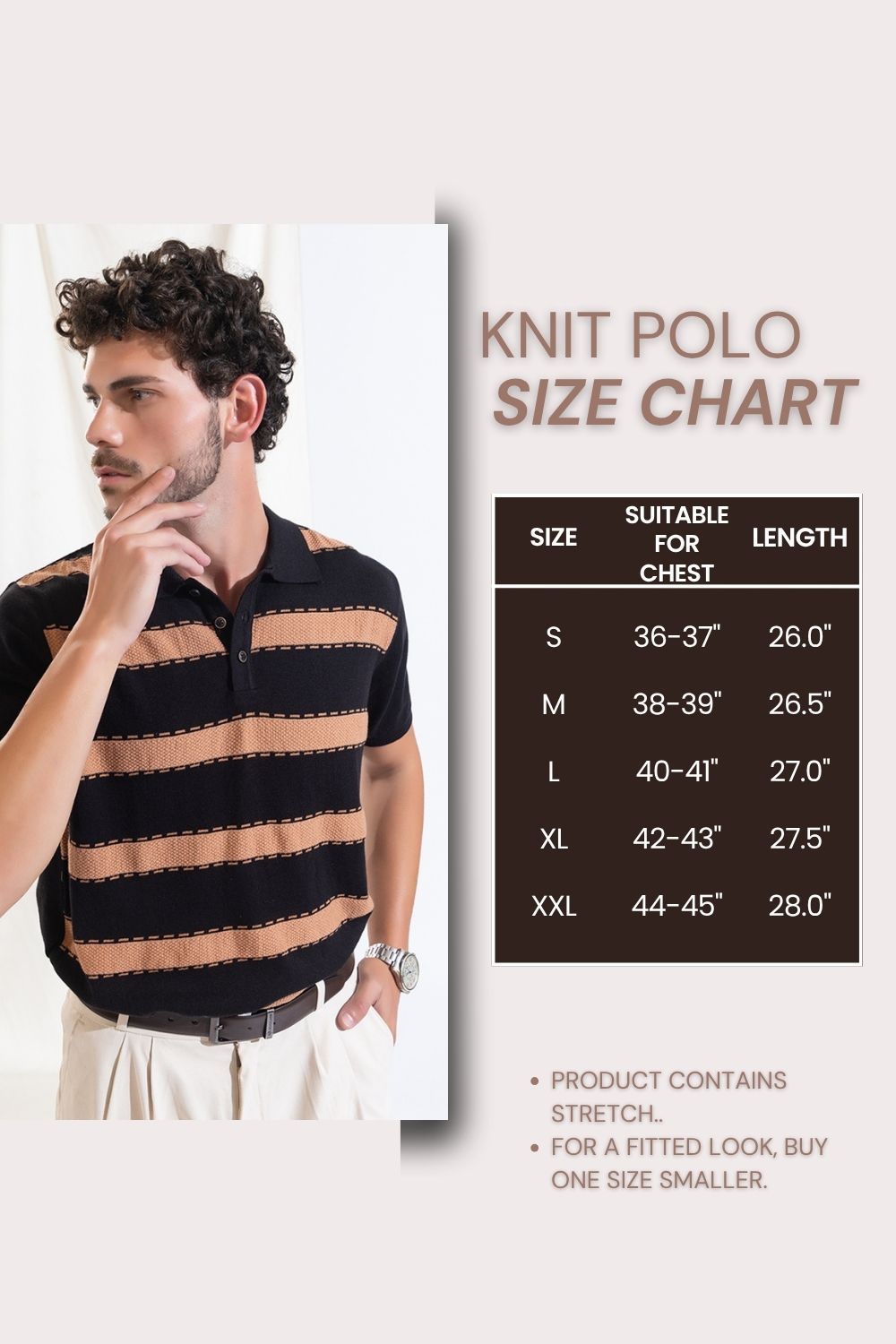 628 Textured Knit Polo I Black