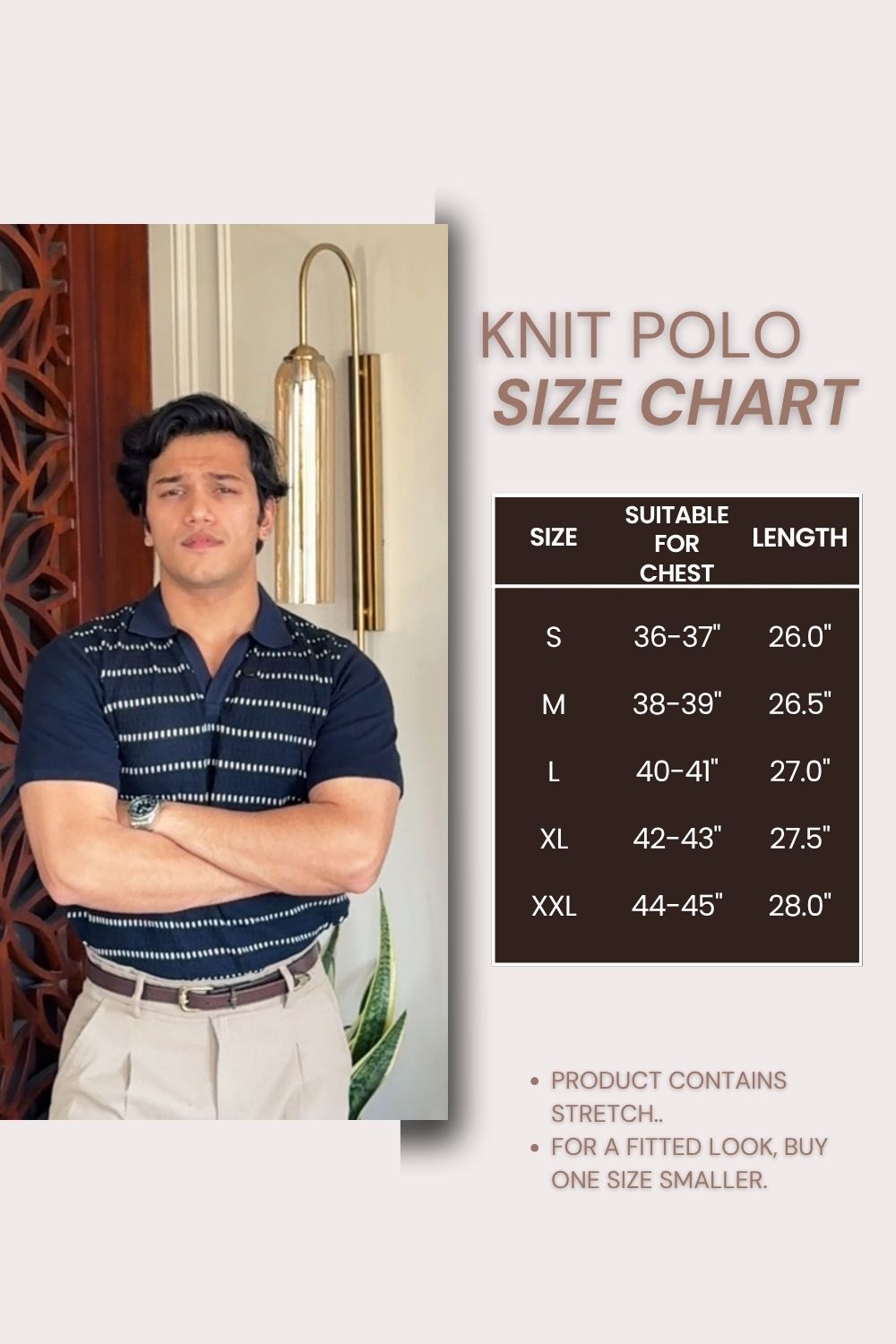 629 Textured Knit Polo I NAVY