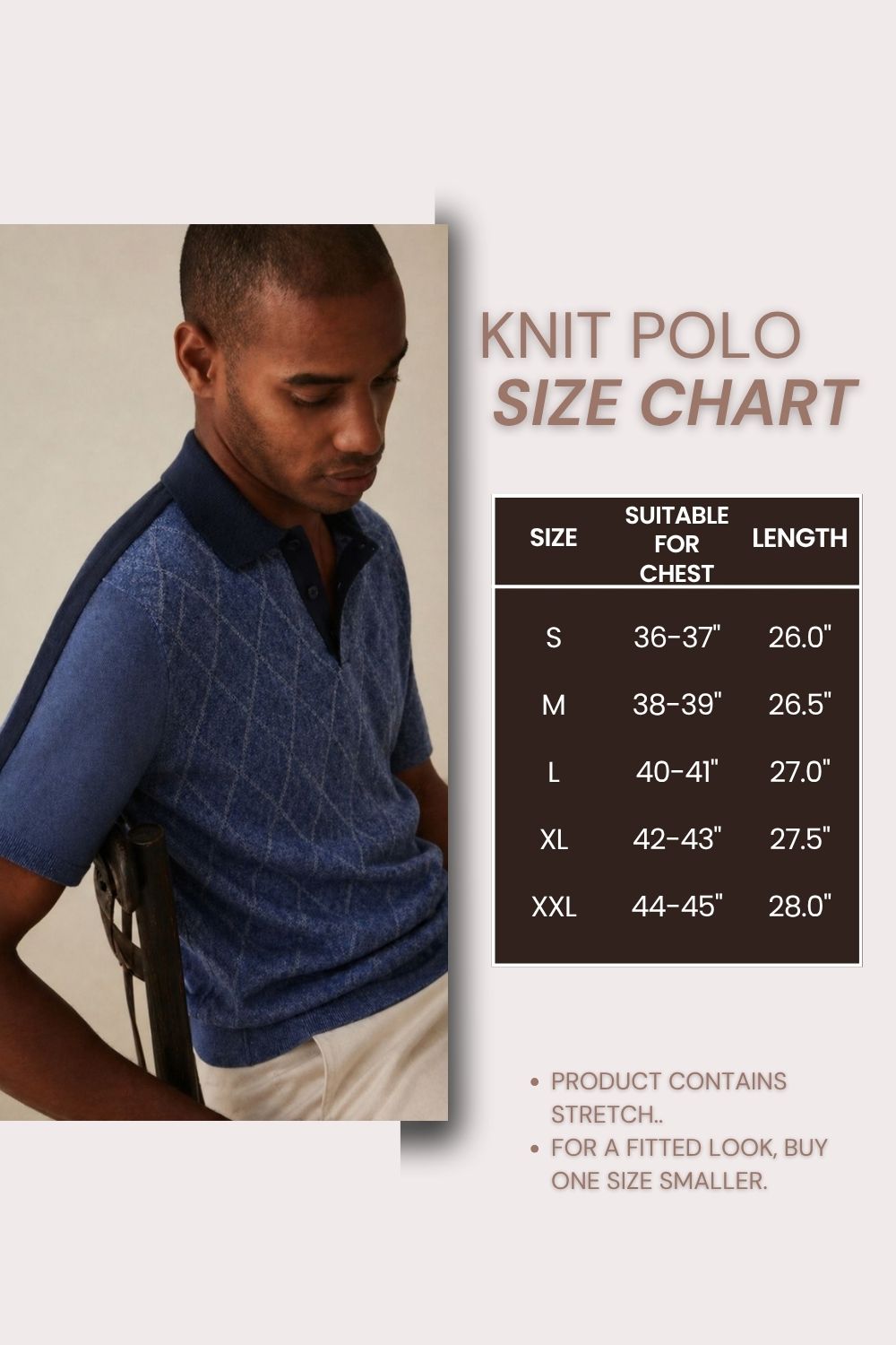 631 Textured Knit Polo with Shoulder Tape I Sky