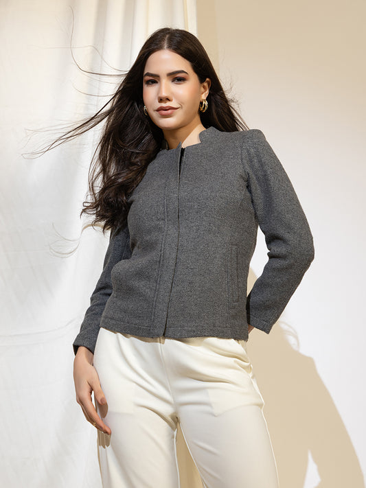 916 Wool Coat Jacket I CharcoalGrey