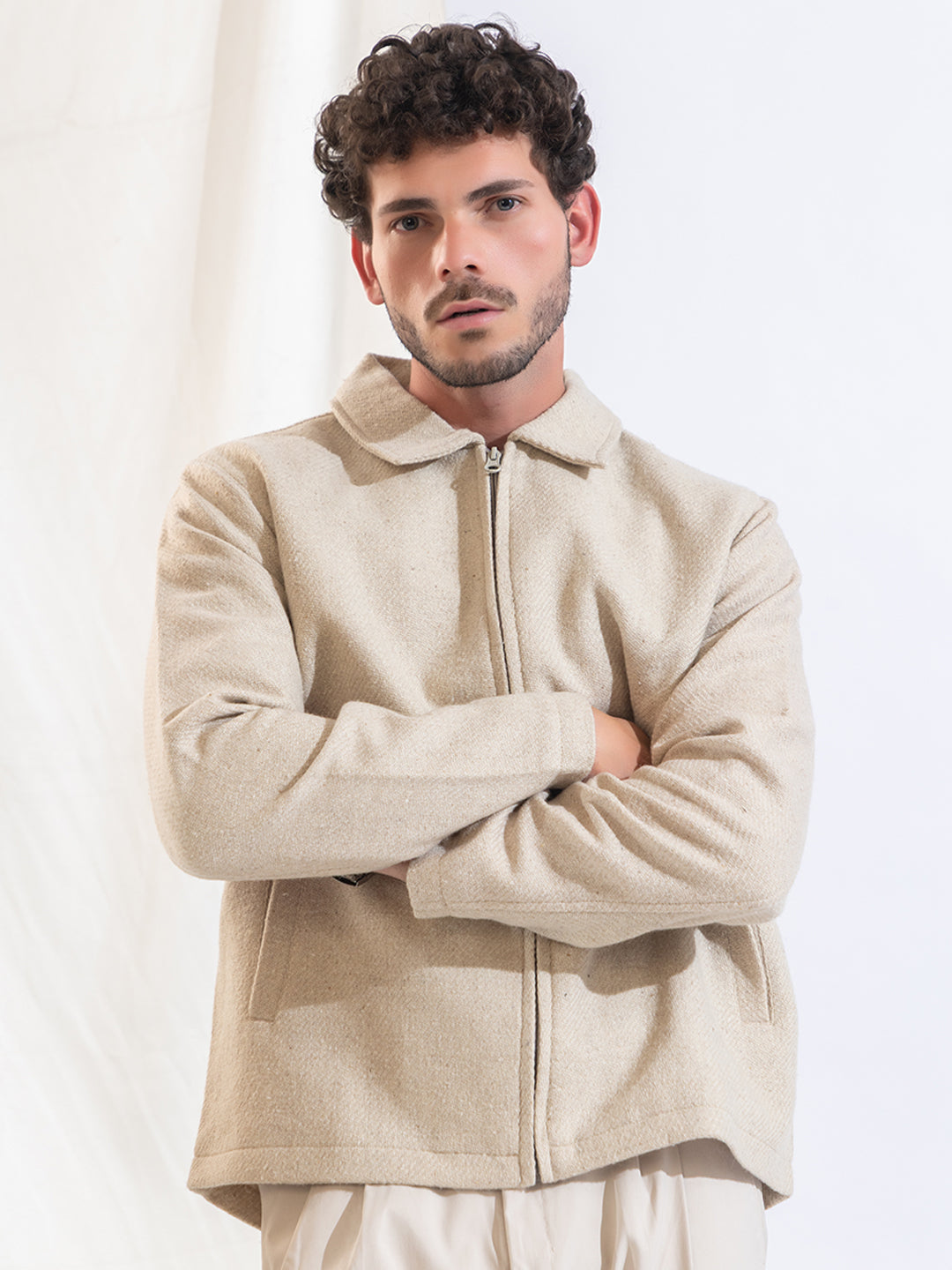 906 Wool Coat Jacket I Cream