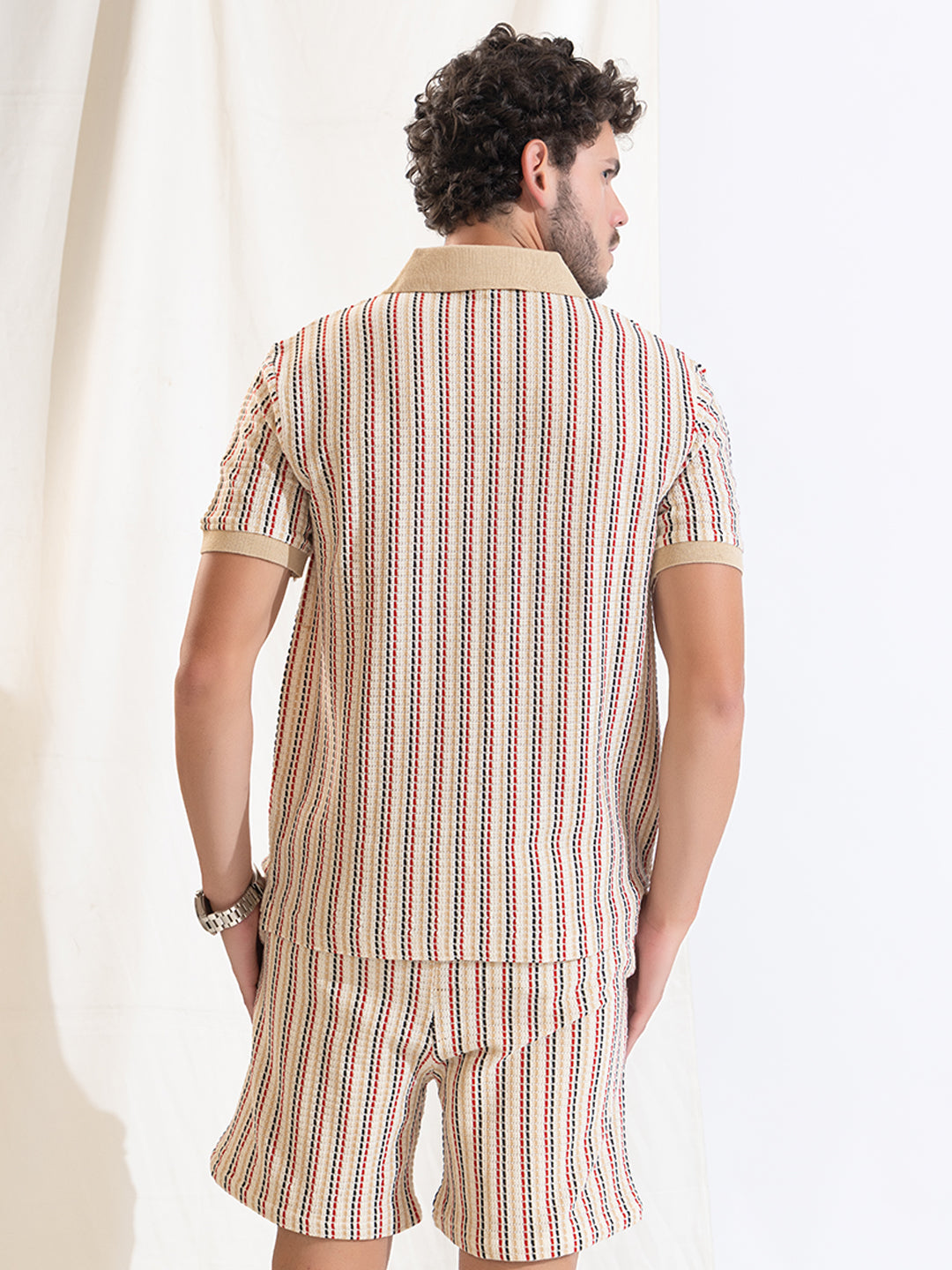 507 Crochet Resort Co-Ord Set I Top + Bottom Red