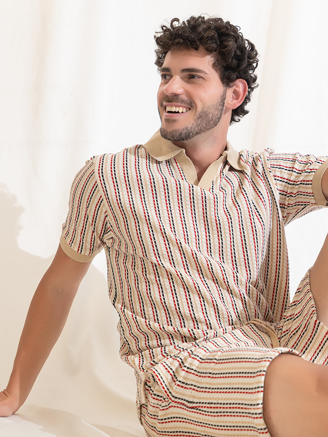 507 Crochet Resort Co-Ord Set I Top + Bottom Red