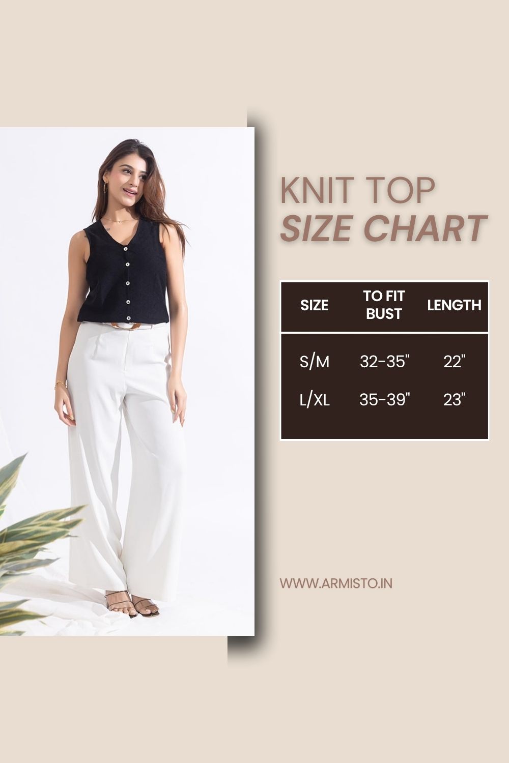 812 Crochet Style Waist Coat Top I Black