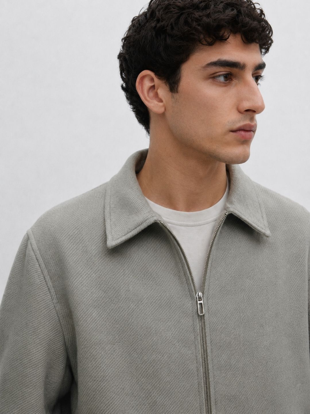 906 Wool Coat Jacket I LightGrey I Athletic Fit