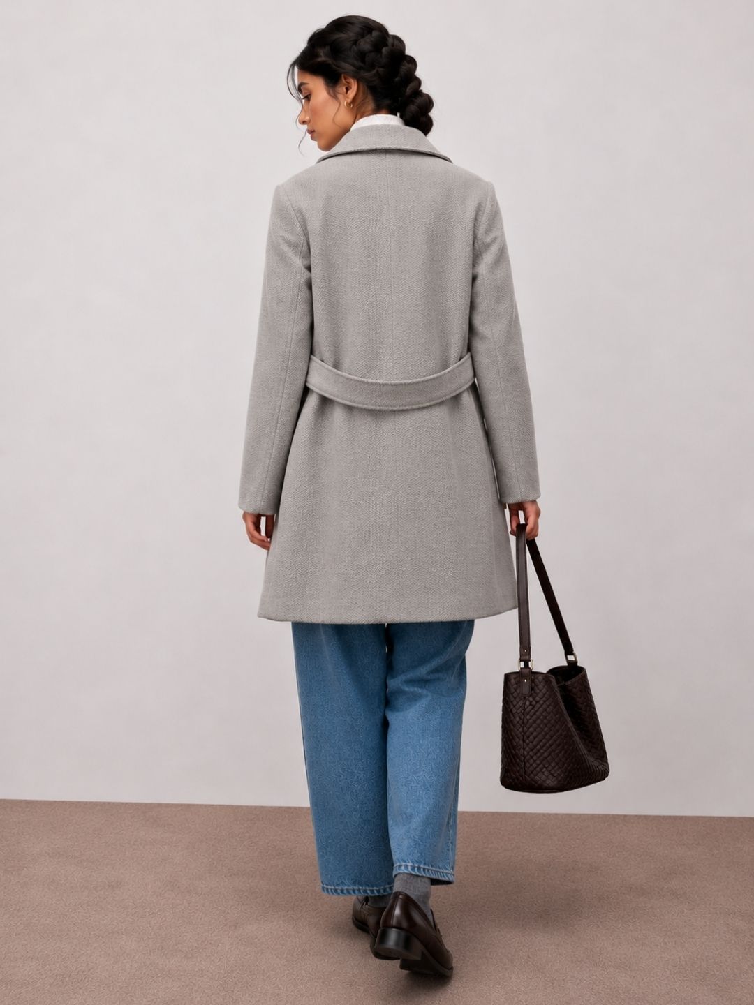 918 Wool Coat Jacket I Light Grey