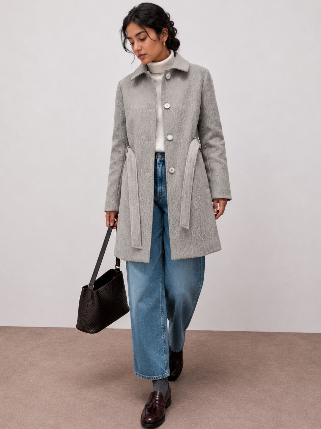 918 Wool Coat Jacket I Light Grey