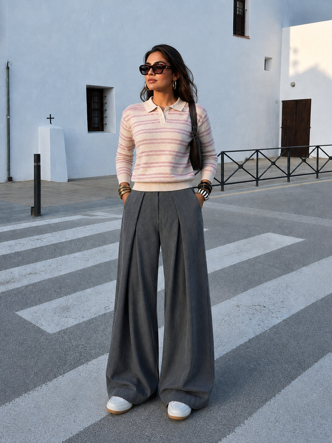 342 Pure Cotton Knit Top I Lavendar