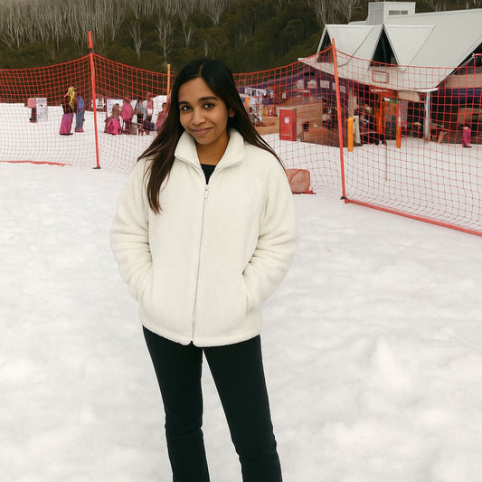 Sherpa Teddy Insulator Jacket I Snow White