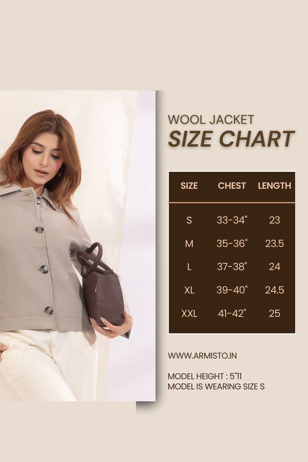 917 Wool Coat Shacket I Grey Melange
