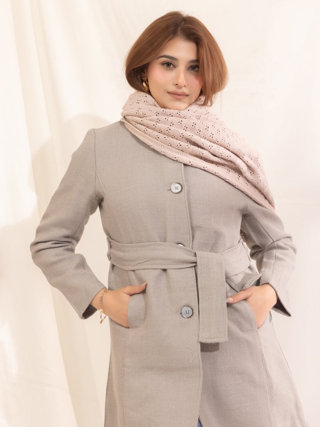918 Wool Coat Jacket I Light Grey