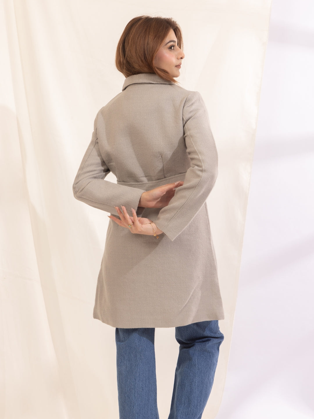 918 Wool Coat Jacket I Light Grey