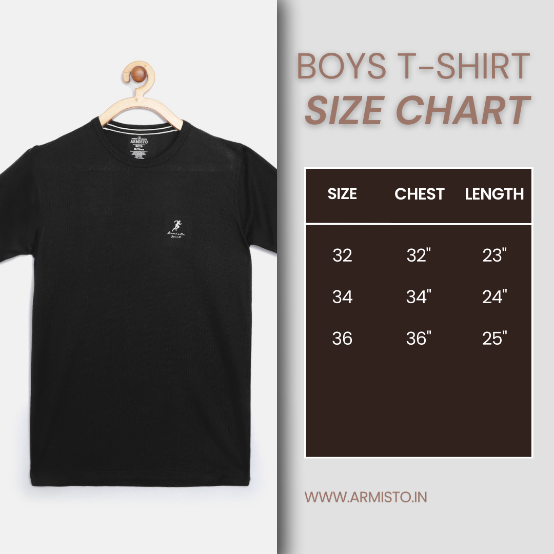 120 Boys Dri-Fit Sports T-shirt I Black