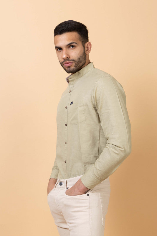 502 Men's Linen Smart Shirt I Sea Green