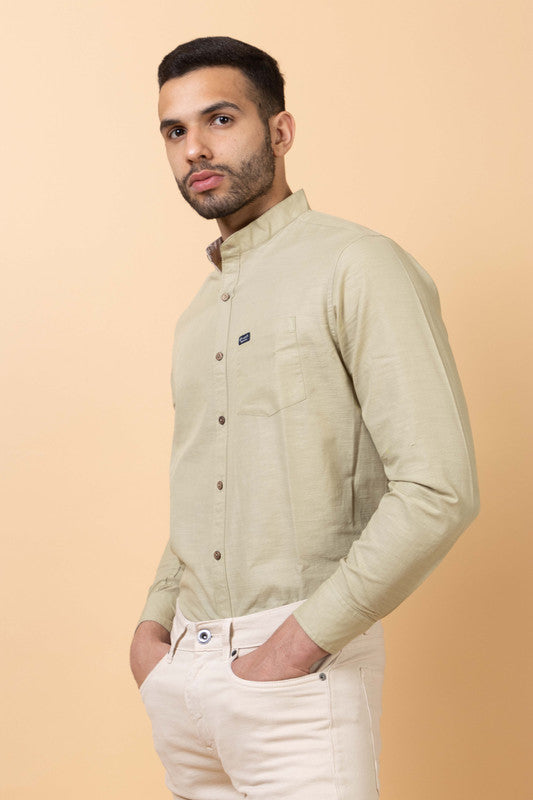 502 Men's Linen Smart Shirt I Sea Green