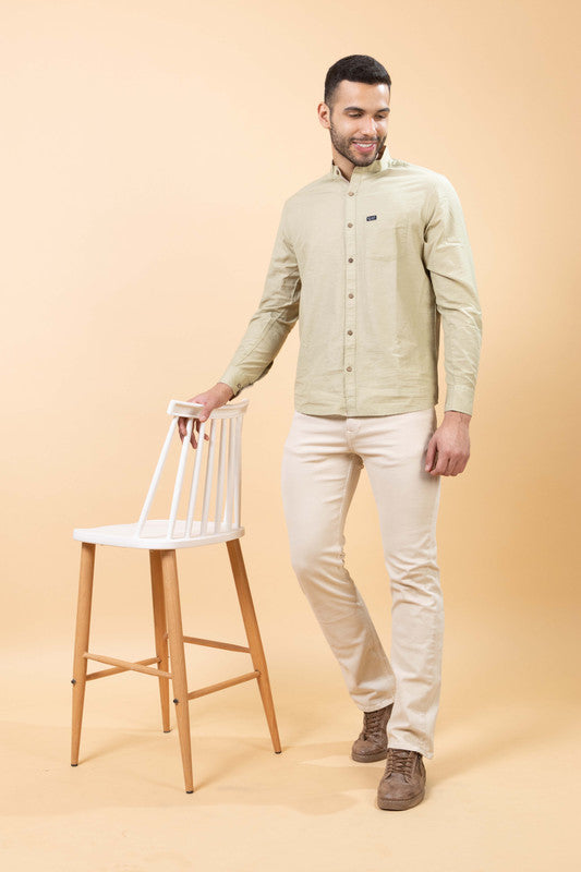 502 Men's Linen Smart Shirt I Sea Green