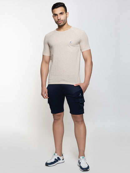 104 Cotton Dri-Fit Sports T-shirt I Beige