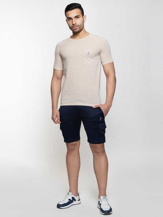 104 Beige Dry Fit Clothing Set I Top + Shorts