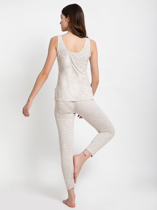 03 Quilted Thermal Set I Off White