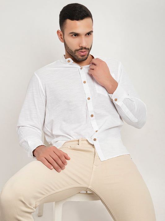 502 Men's Linen Smart Formal Shirt I Full Sleeves