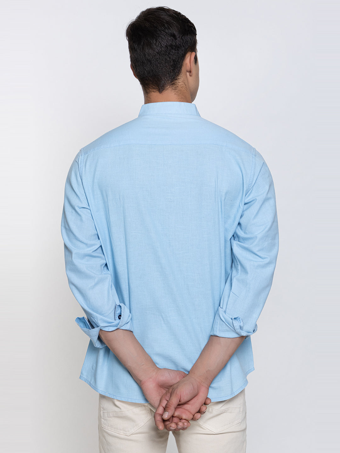 502 Men's Linen Shirt I Sky Blue
