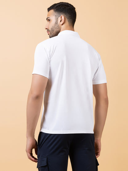 126 Polo Dri-Fit Sports T-shirt I White