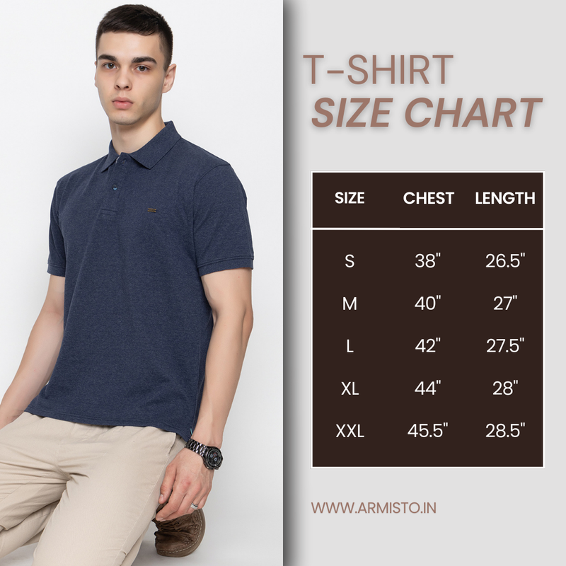 126 Polo Dri-Fit Sports T-shirt I Denim Blue