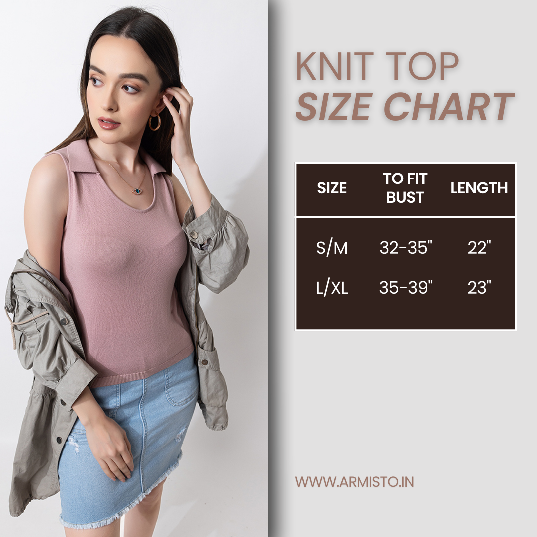 803 Pure Cotton Knit Top I Lavendar