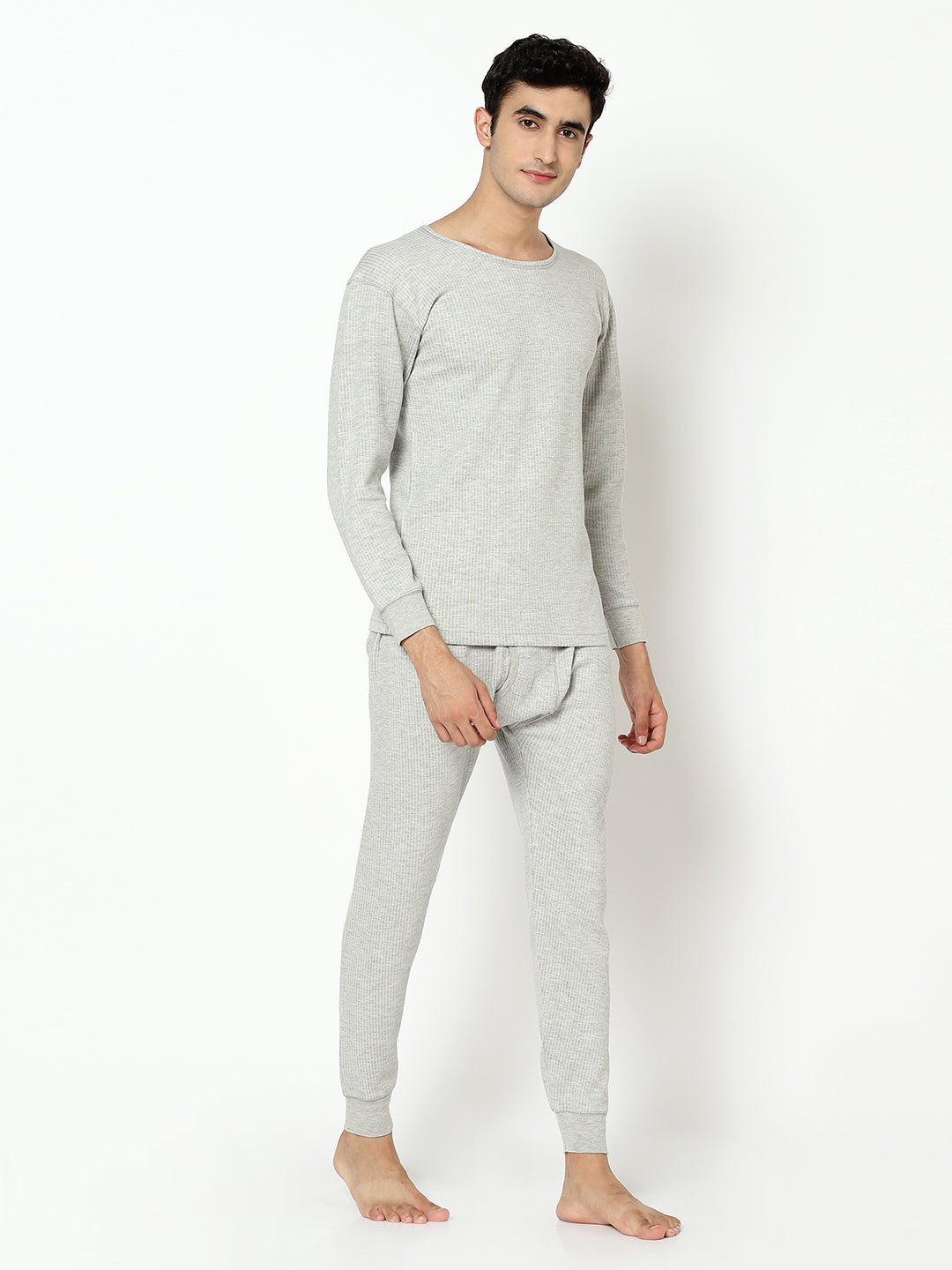 Pack of 2 I Quilted Thermal Vest I Grey I Full Sleeves I