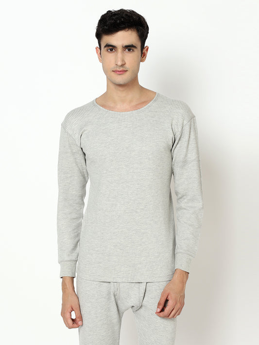 Quilted Thermal Vest I Grey I Full Sleeves I PO1