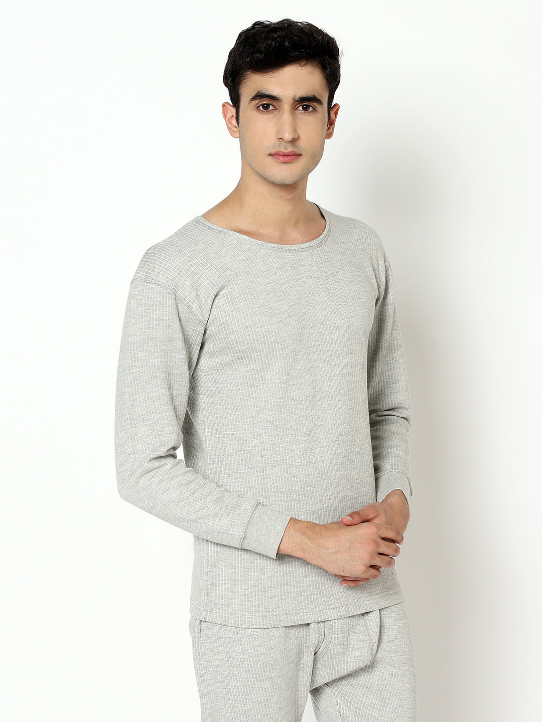 Pack of 2 I Quilted Thermal Vest I Grey I Full Sleeves I