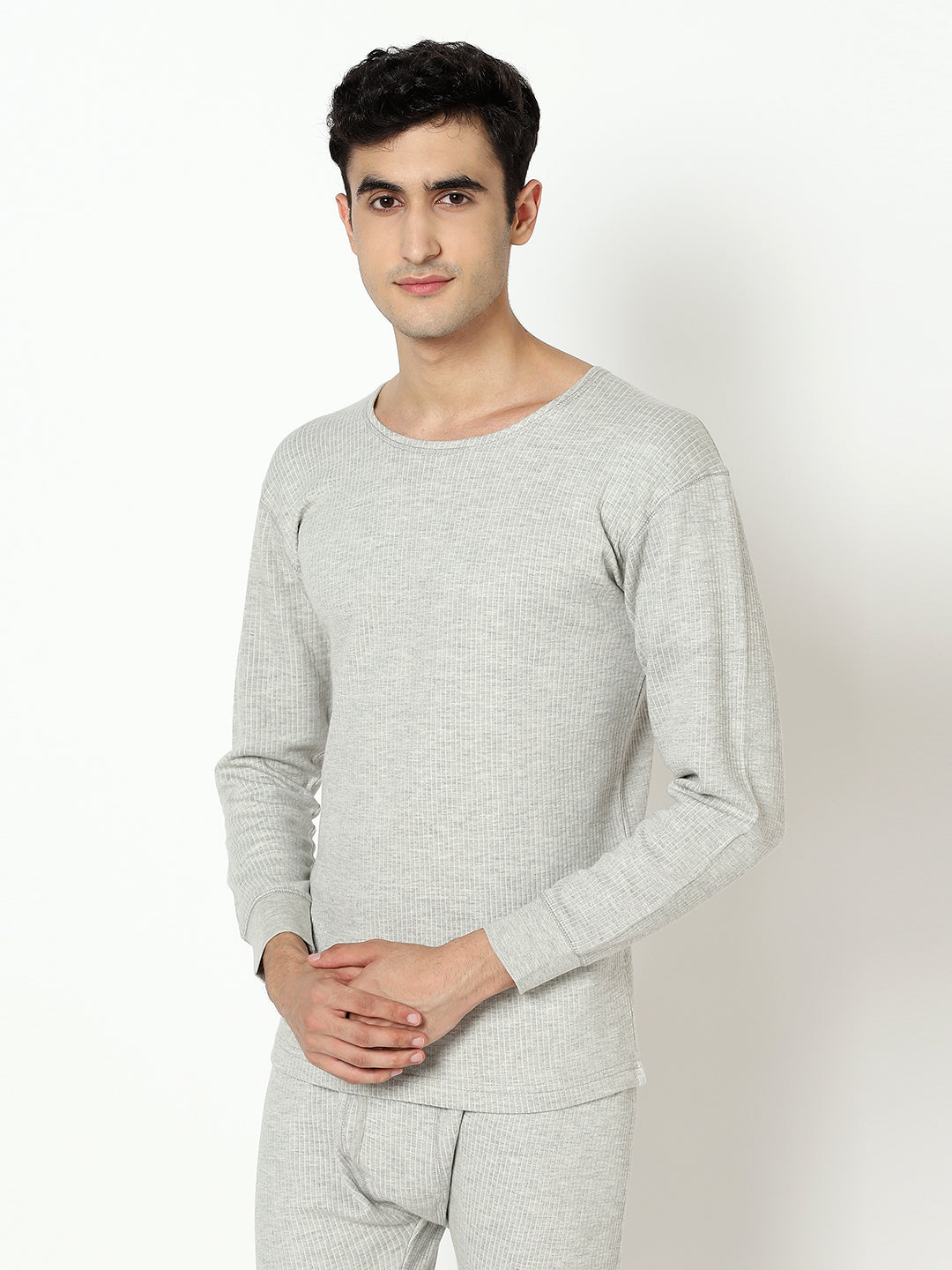 Pack of 2 I Quilted Thermal Vest I Grey I Full Sleeves I