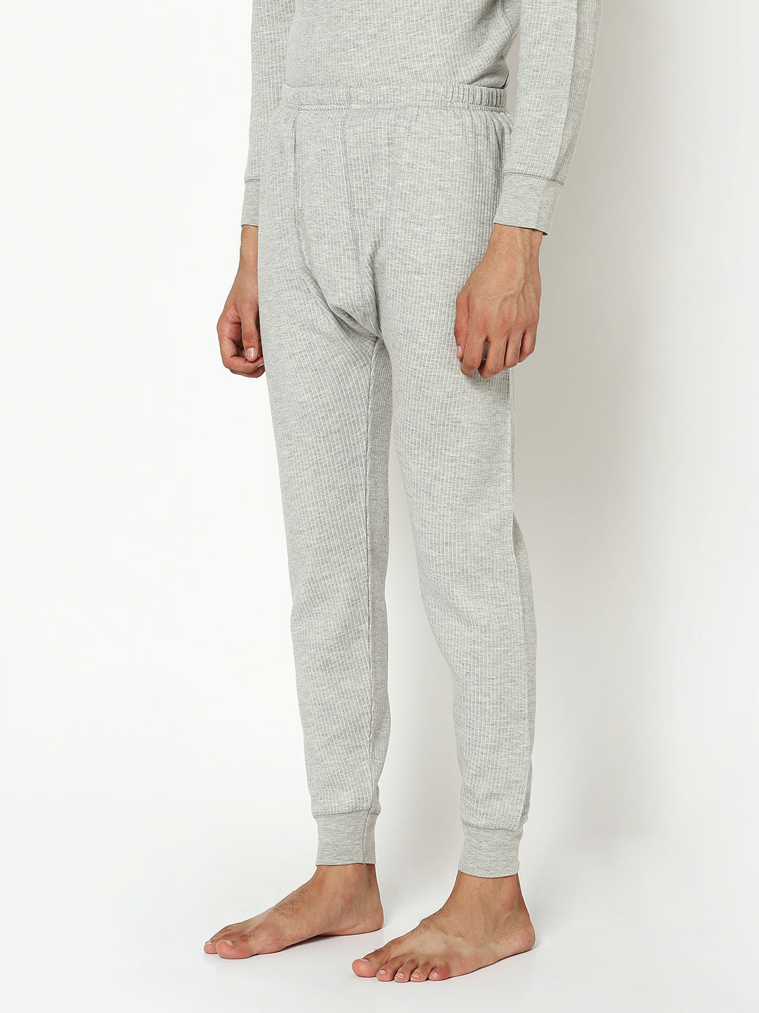 Quilted Thermal Underpant Lower I Grey I PO2