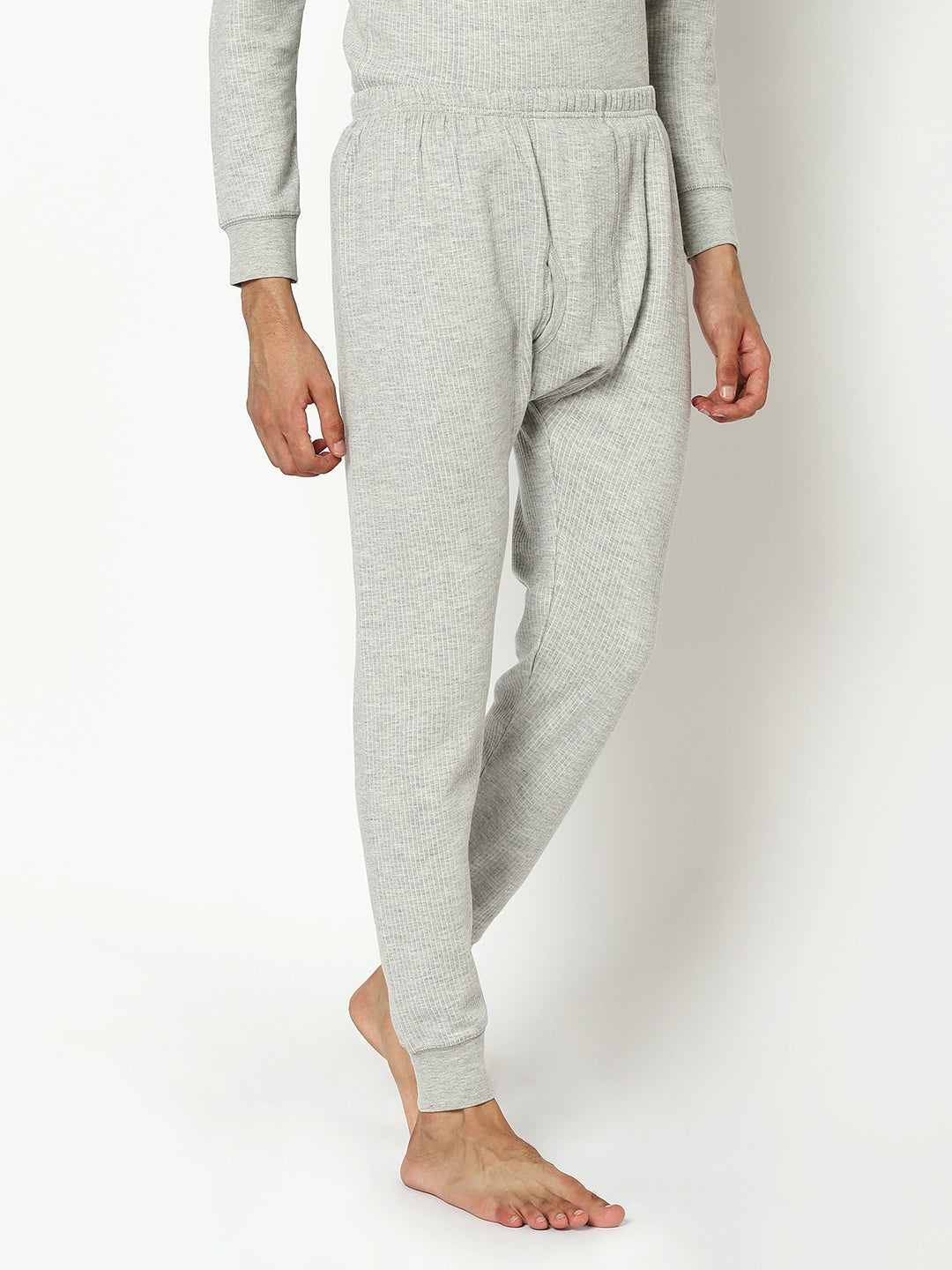 Quilted Thermal Underpant Lower I Grey I PO2