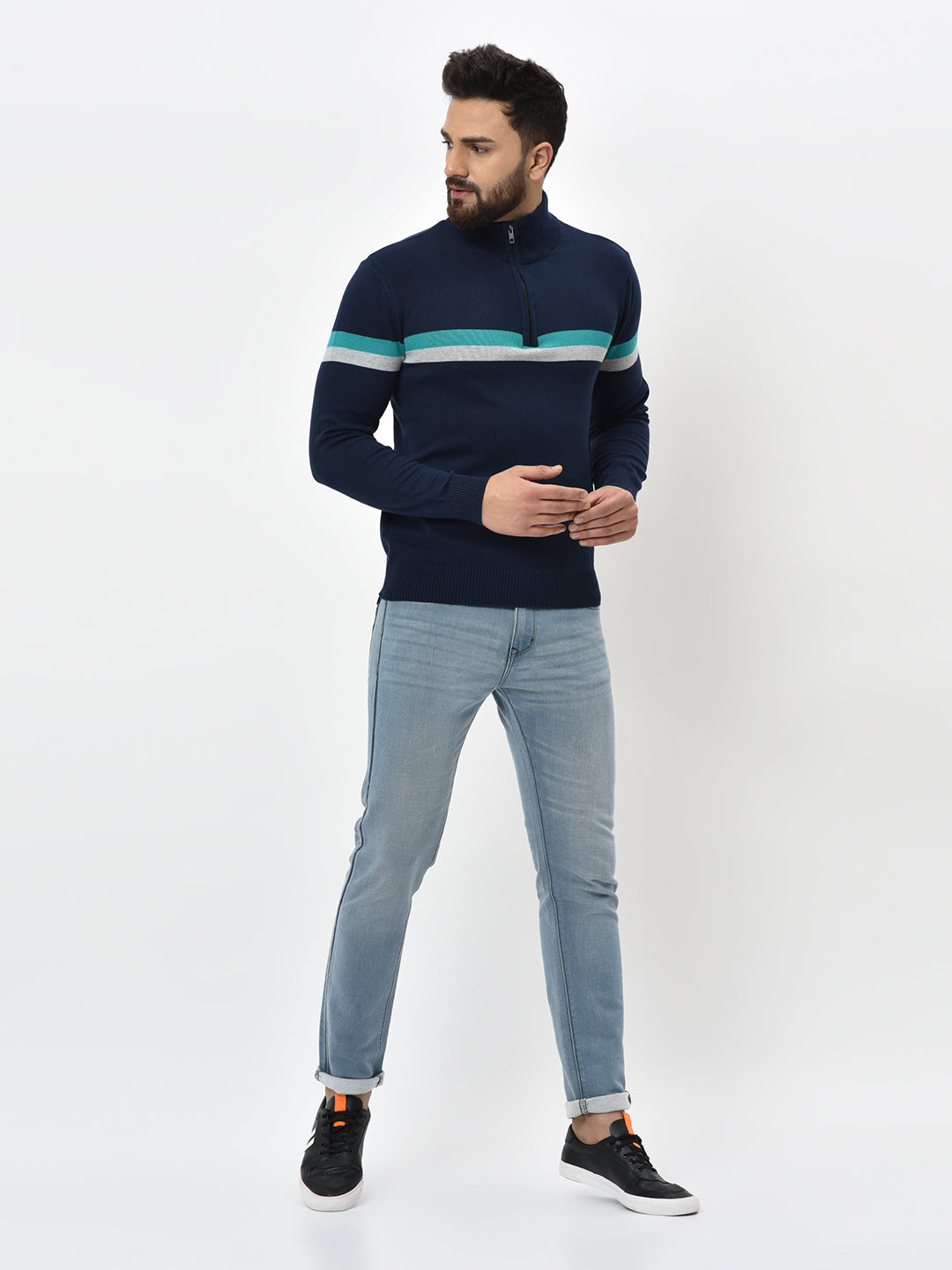 209 Half Zip Pullover I Navy