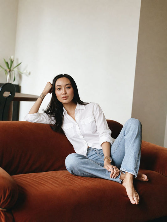 702 Women's Linen Smart Formal Shirt I Quarter Sleeves