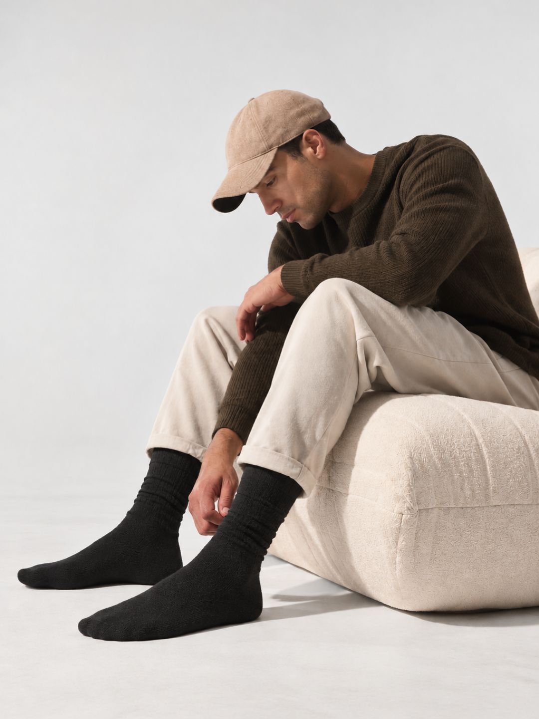 008 Snow Socks with Polar Fleece I Black