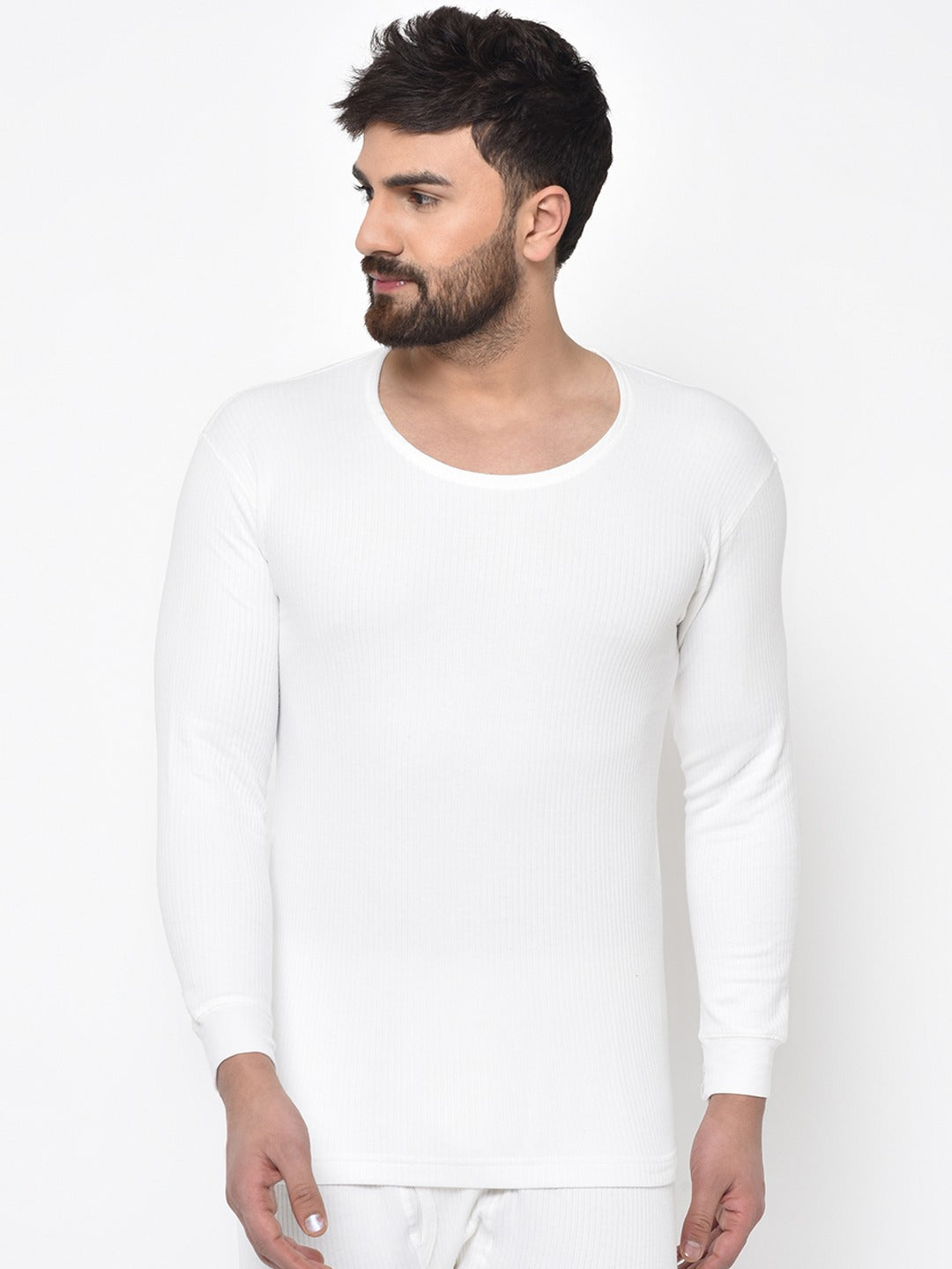 Pack of 2 Quilted Thermal Vest I White I Full Sleeves I