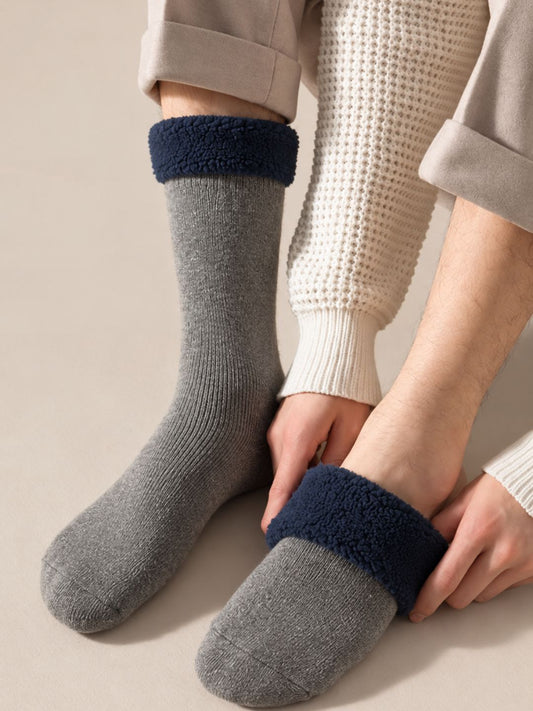 008 Snow Socks with Polar Fleece I Grey